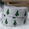 Order  Go Grosgrain - Christmas Trees Silver/Green